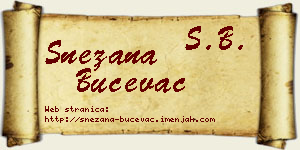 Snežana Bučevac vizit kartica